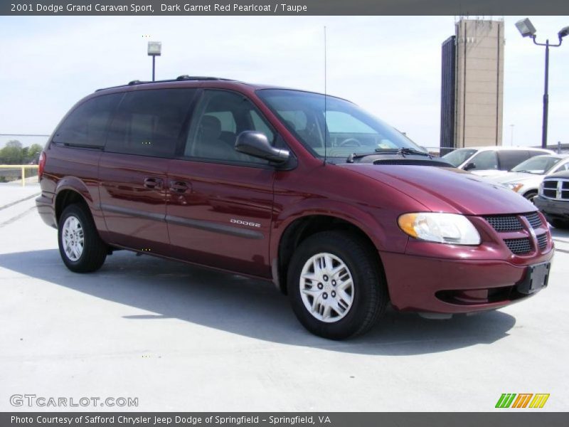 Dark Garnet Red Pearlcoat / Taupe 2001 Dodge Grand Caravan Sport