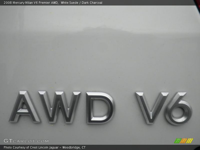 White Suede / Dark Charcoal 2008 Mercury Milan V6 Premier AWD