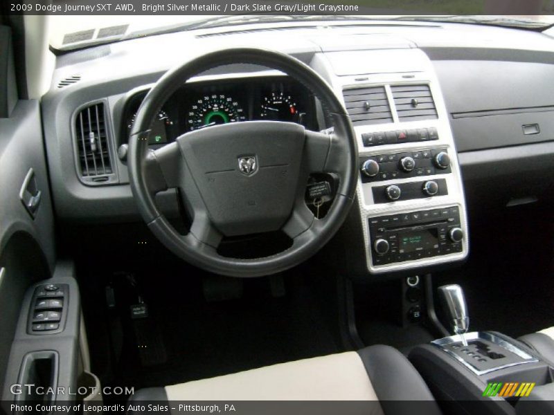 Bright Silver Metallic / Dark Slate Gray/Light Graystone 2009 Dodge Journey SXT AWD