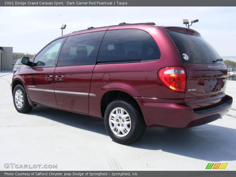 Dark Garnet Red Pearlcoat / Taupe 2001 Dodge Grand Caravan Sport