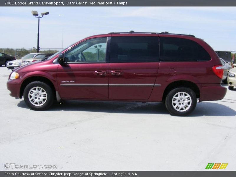 Dark Garnet Red Pearlcoat / Taupe 2001 Dodge Grand Caravan Sport