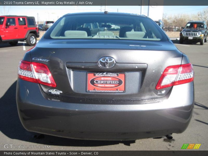 Magnetic Gray Metallic / Ash Gray 2010 Toyota Camry LE