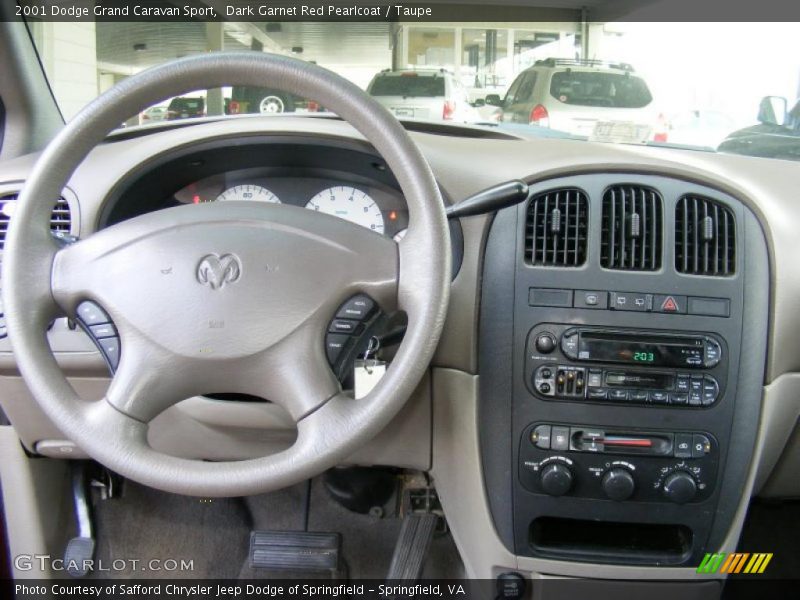 Dark Garnet Red Pearlcoat / Taupe 2001 Dodge Grand Caravan Sport