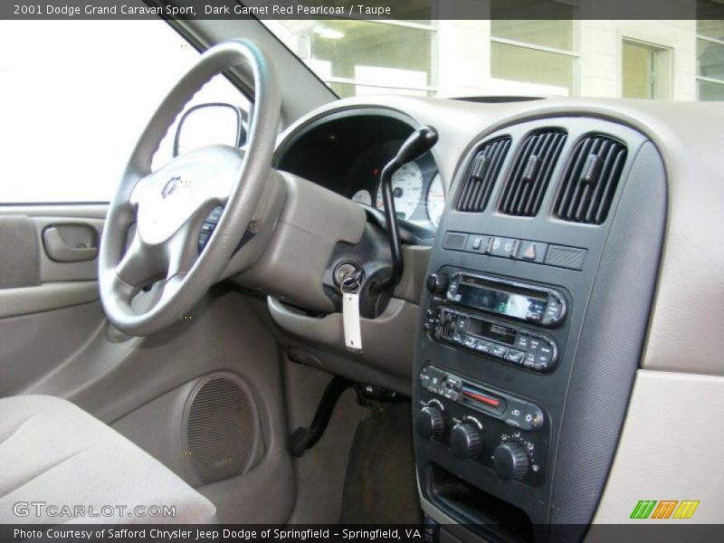Dark Garnet Red Pearlcoat / Taupe 2001 Dodge Grand Caravan Sport