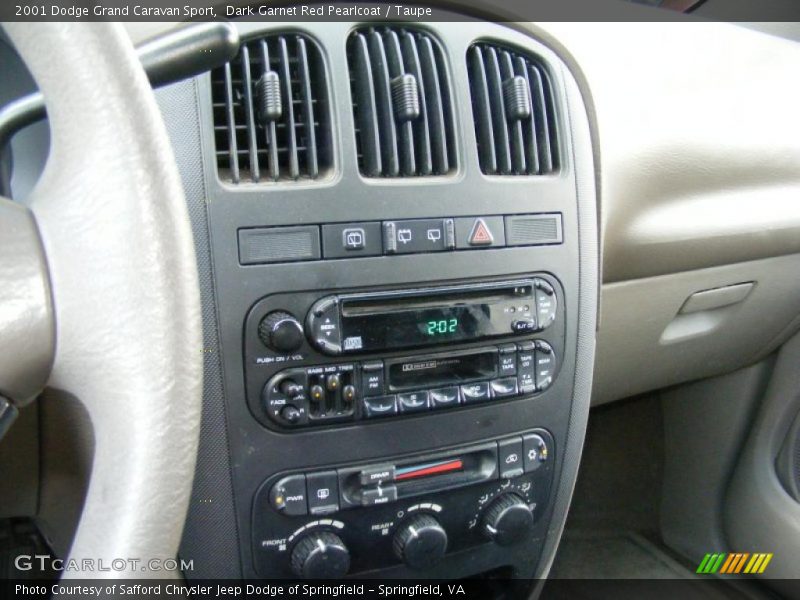 Dark Garnet Red Pearlcoat / Taupe 2001 Dodge Grand Caravan Sport