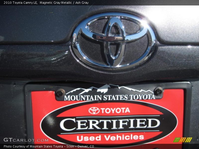 Magnetic Gray Metallic / Ash Gray 2010 Toyota Camry LE
