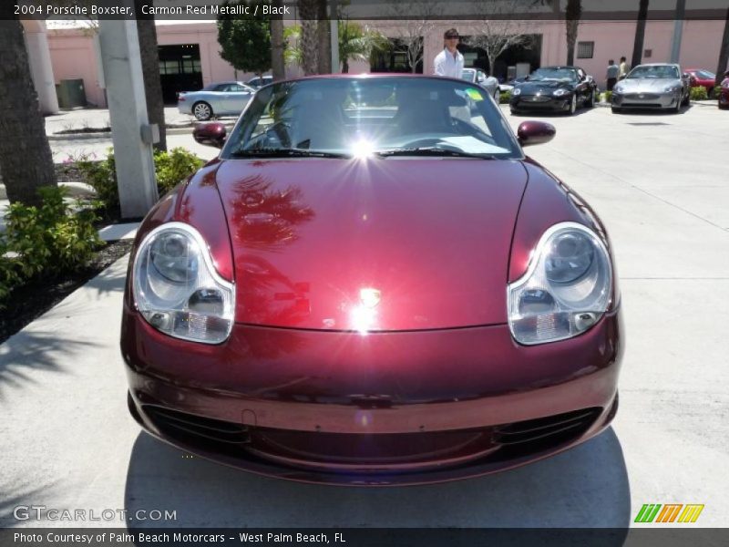 Carmon Red Metallic / Black 2004 Porsche Boxster