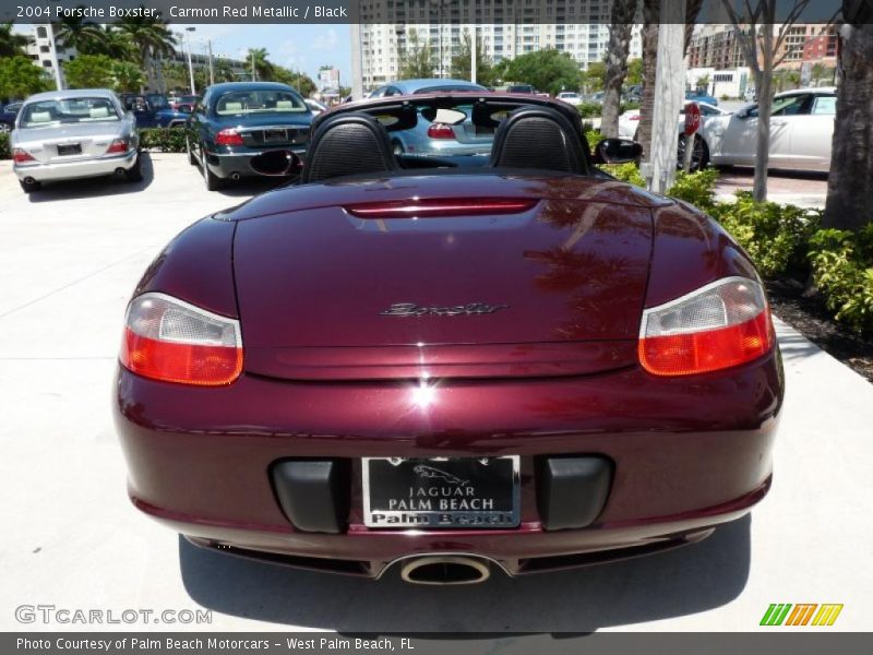 Carmon Red Metallic / Black 2004 Porsche Boxster