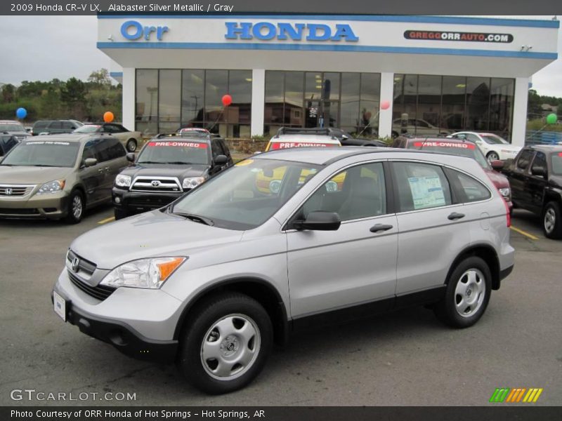 Alabaster Silver Metallic / Gray 2009 Honda CR-V LX