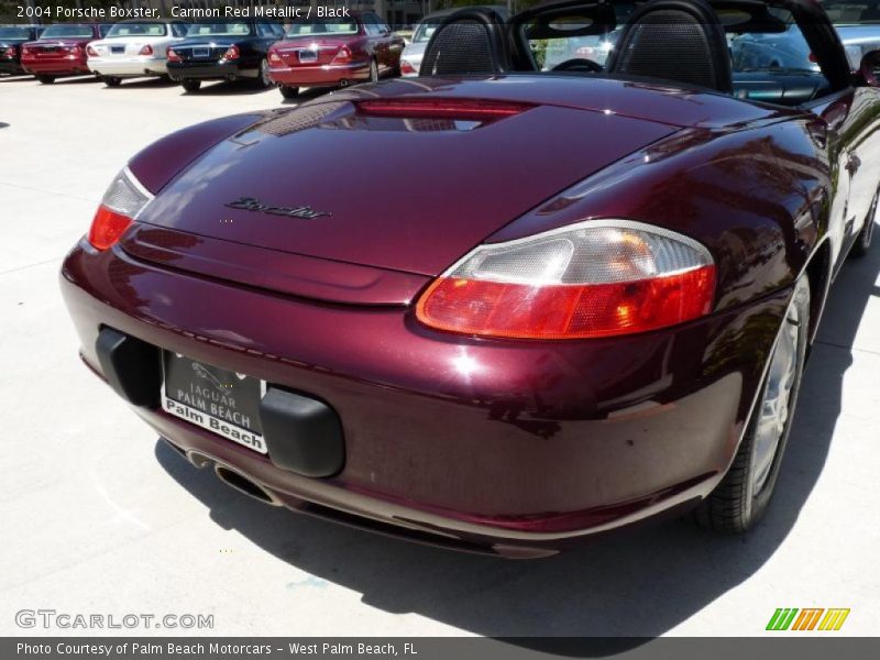 Carmon Red Metallic / Black 2004 Porsche Boxster
