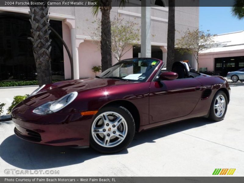 Carmon Red Metallic / Black 2004 Porsche Boxster