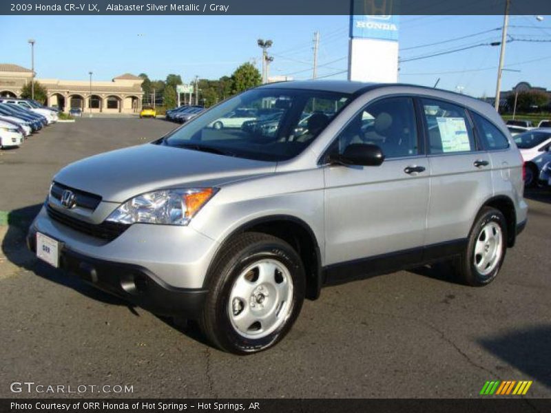 Alabaster Silver Metallic / Gray 2009 Honda CR-V LX