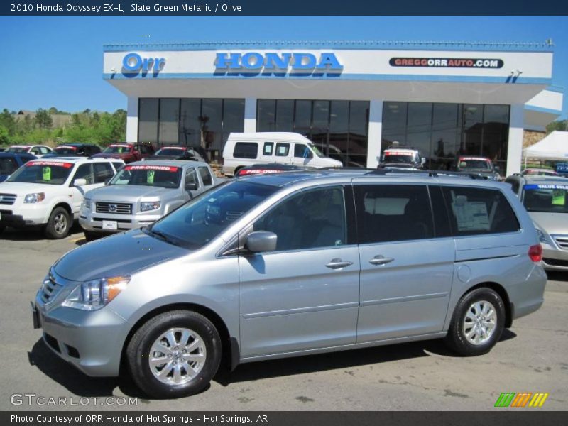 Slate Green Metallic / Olive 2010 Honda Odyssey EX-L