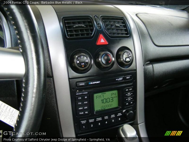 Barbados Blue Metallic / Black 2004 Pontiac GTO Coupe