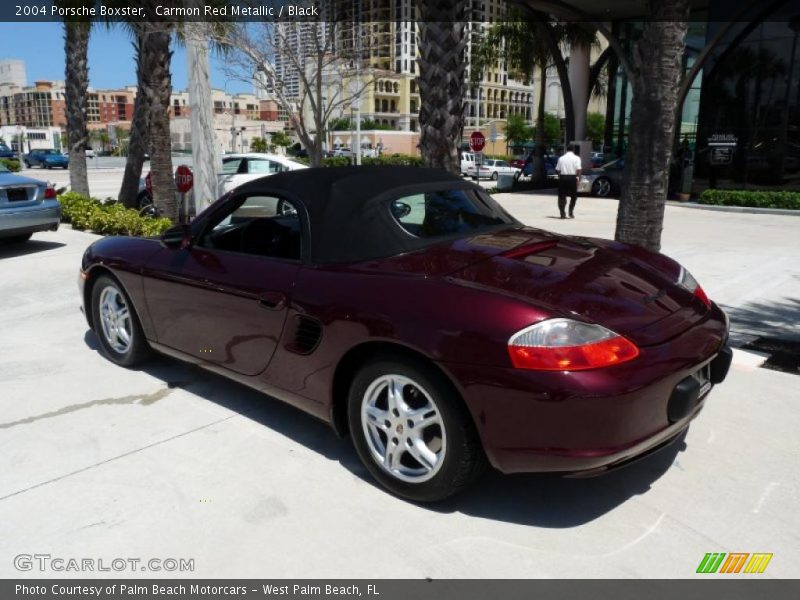 Carmon Red Metallic / Black 2004 Porsche Boxster