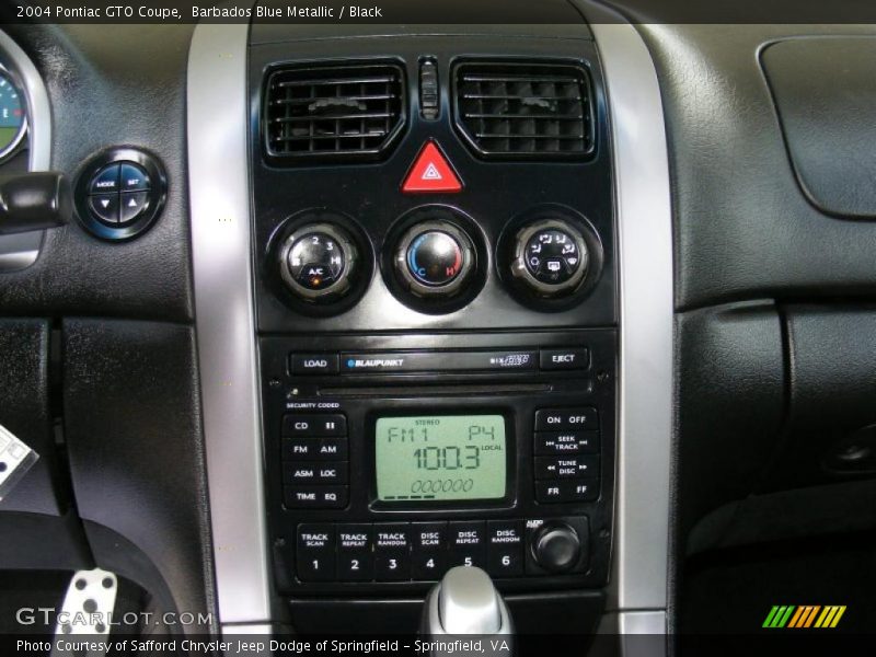 Barbados Blue Metallic / Black 2004 Pontiac GTO Coupe