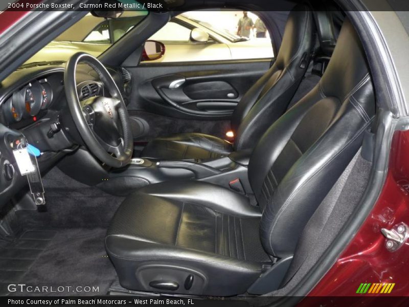Carmon Red Metallic / Black 2004 Porsche Boxster