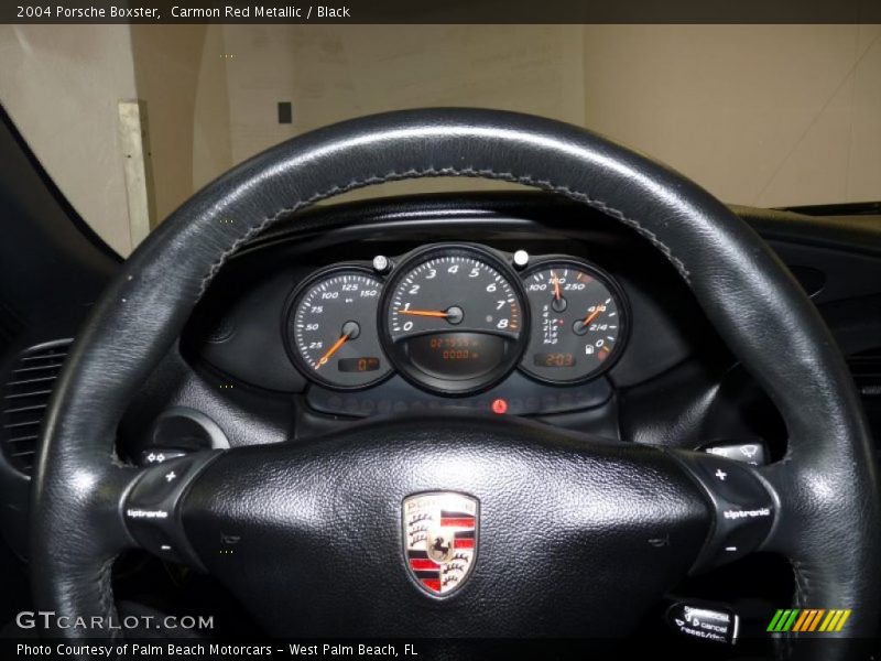 Carmon Red Metallic / Black 2004 Porsche Boxster