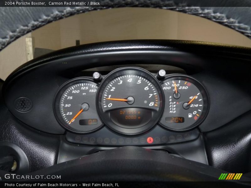 Carmon Red Metallic / Black 2004 Porsche Boxster