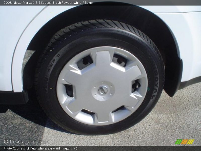 Fresh Powder White / Beige 2008 Nissan Versa 1.8 S Sedan