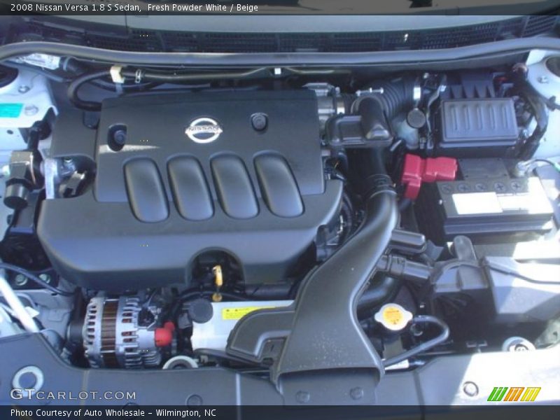 Fresh Powder White / Beige 2008 Nissan Versa 1.8 S Sedan