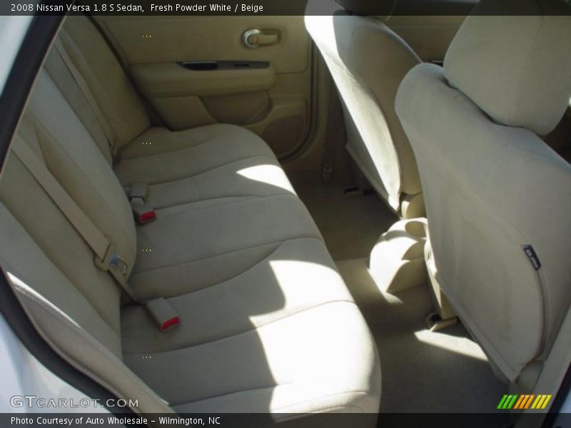 Fresh Powder White / Beige 2008 Nissan Versa 1.8 S Sedan
