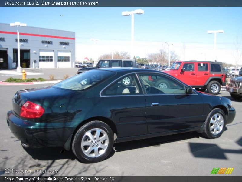 Dark Emerald Pearl / Parchment 2001 Acura CL 3.2