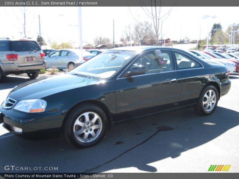 Dark Emerald Pearl / Parchment 2001 Acura CL 3.2