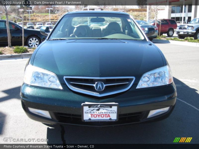 Dark Emerald Pearl / Parchment 2001 Acura CL 3.2