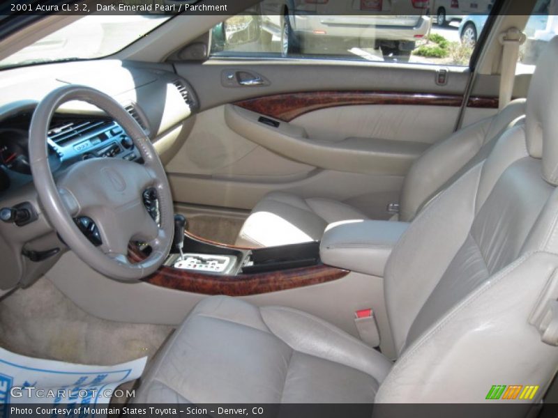Dark Emerald Pearl / Parchment 2001 Acura CL 3.2