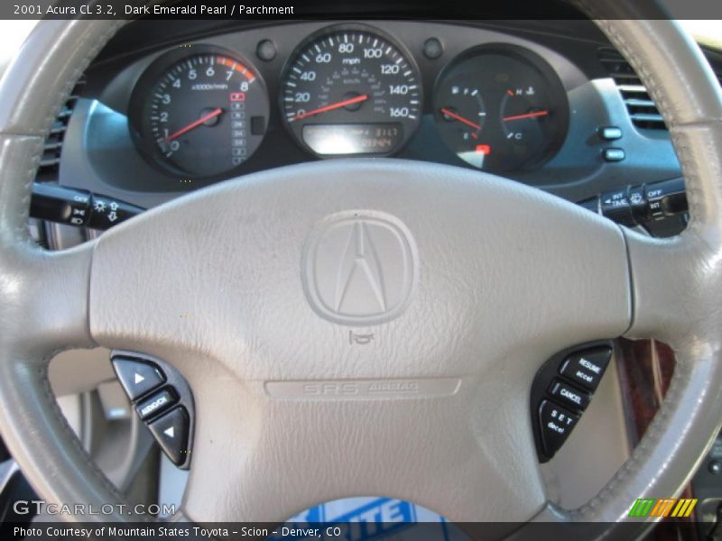 Dark Emerald Pearl / Parchment 2001 Acura CL 3.2
