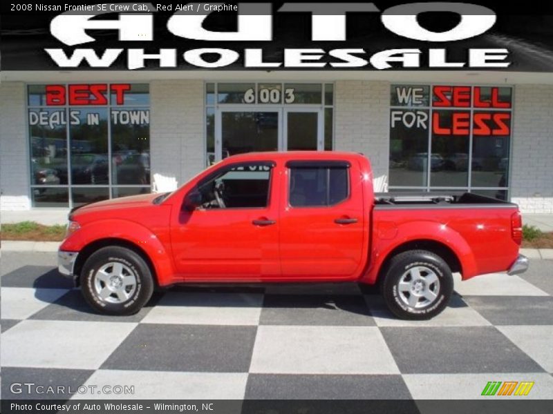 Red Alert / Graphite 2008 Nissan Frontier SE Crew Cab