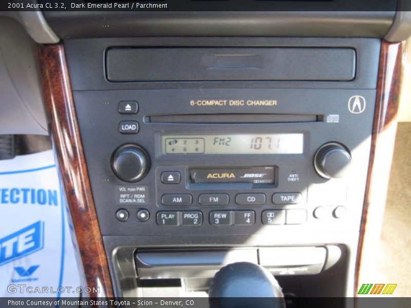 Dark Emerald Pearl / Parchment 2001 Acura CL 3.2