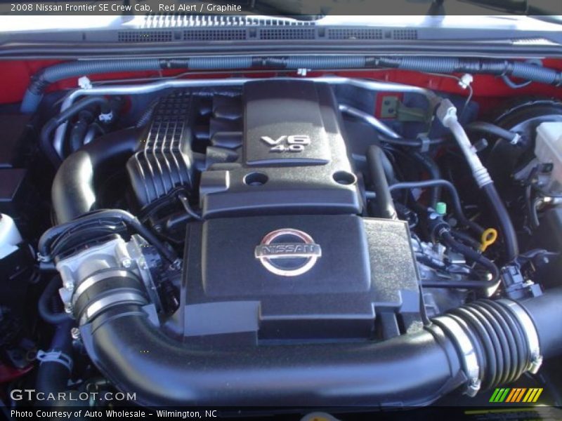 Red Alert / Graphite 2008 Nissan Frontier SE Crew Cab