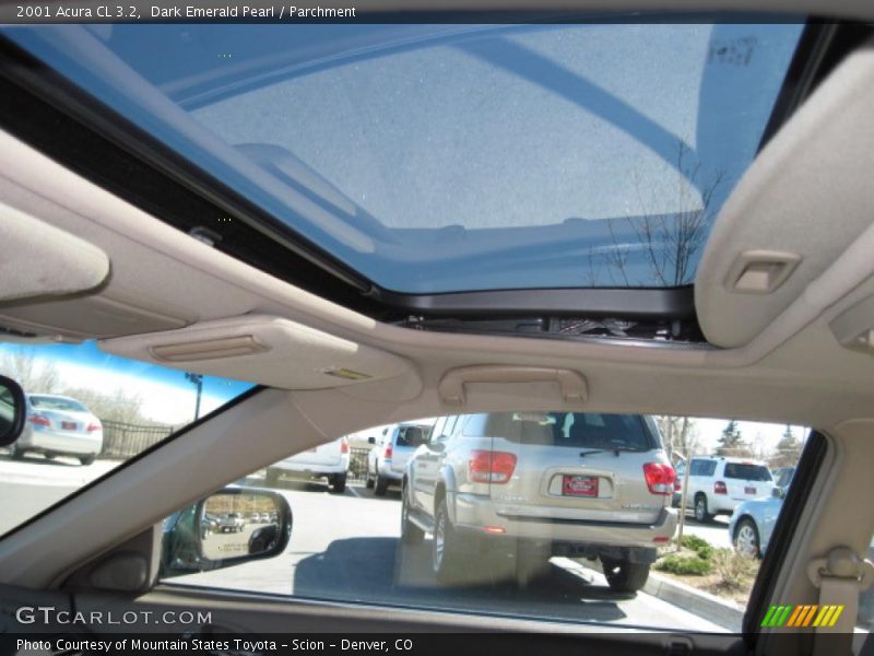 Dark Emerald Pearl / Parchment 2001 Acura CL 3.2