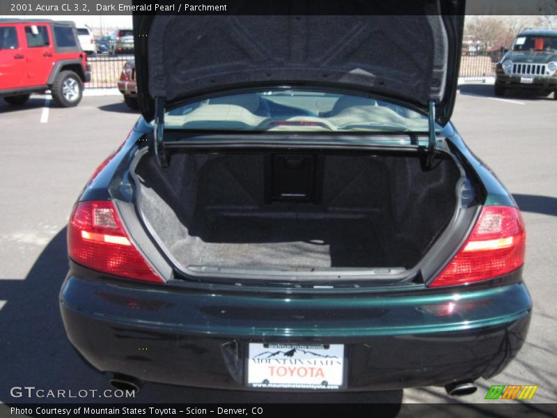 Dark Emerald Pearl / Parchment 2001 Acura CL 3.2