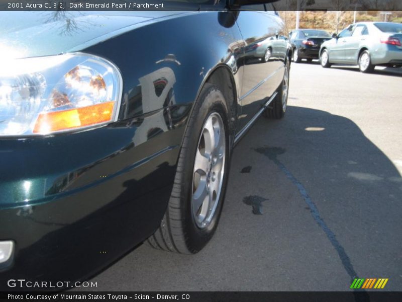 Dark Emerald Pearl / Parchment 2001 Acura CL 3.2