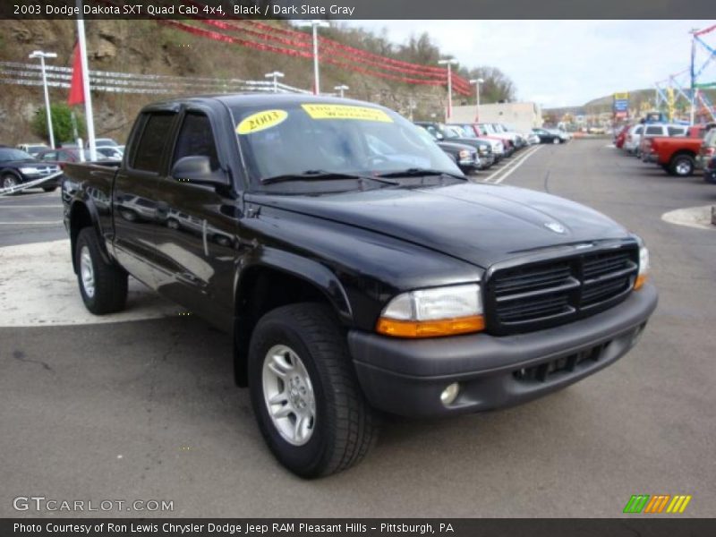 Black / Dark Slate Gray 2003 Dodge Dakota SXT Quad Cab 4x4