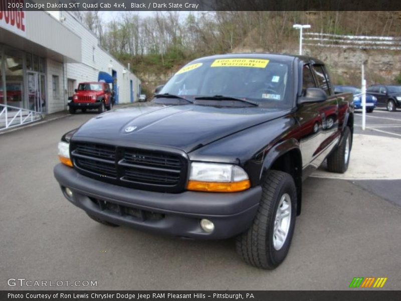 Black / Dark Slate Gray 2003 Dodge Dakota SXT Quad Cab 4x4
