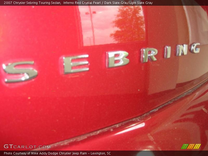 Inferno Red Crystal Pearl / Dark Slate Gray/Light Slate Gray 2007 Chrysler Sebring Touring Sedan