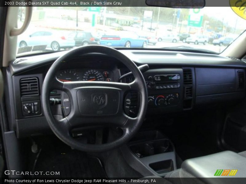 Black / Dark Slate Gray 2003 Dodge Dakota SXT Quad Cab 4x4