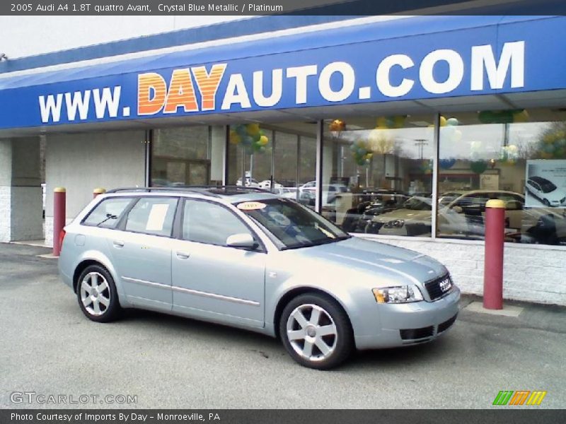 Crystal Blue Metallic / Platinum 2005 Audi A4 1.8T quattro Avant