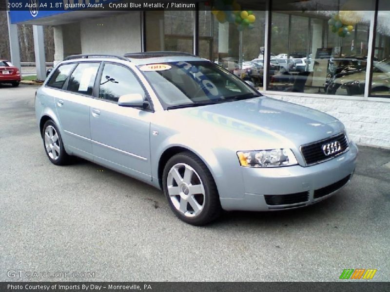 Crystal Blue Metallic / Platinum 2005 Audi A4 1.8T quattro Avant