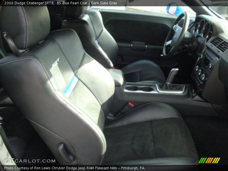B5 Blue Pearl Coat / Dark Slate Gray 2009 Dodge Challenger SRT8