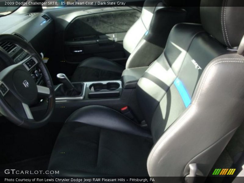 B5 Blue Pearl Coat / Dark Slate Gray 2009 Dodge Challenger SRT8