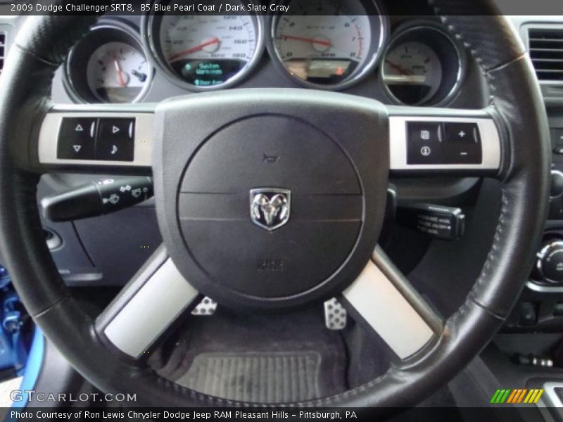 B5 Blue Pearl Coat / Dark Slate Gray 2009 Dodge Challenger SRT8