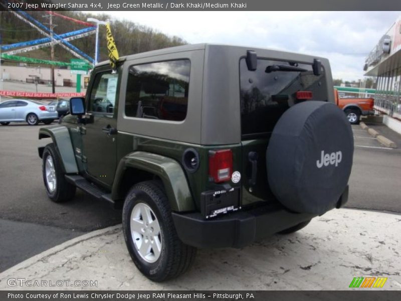 Jeep Green Metallic / Dark Khaki/Medium Khaki 2007 Jeep Wrangler Sahara 4x4
