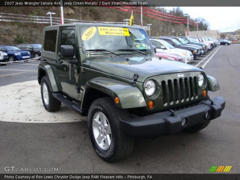 Jeep Green Metallic / Dark Khaki/Medium Khaki 2007 Jeep Wrangler Sahara 4x4