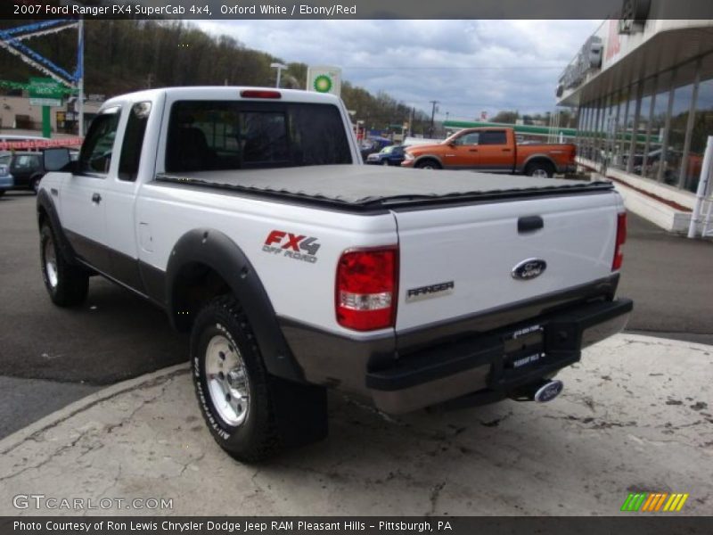 Oxford White / Ebony/Red 2007 Ford Ranger FX4 SuperCab 4x4