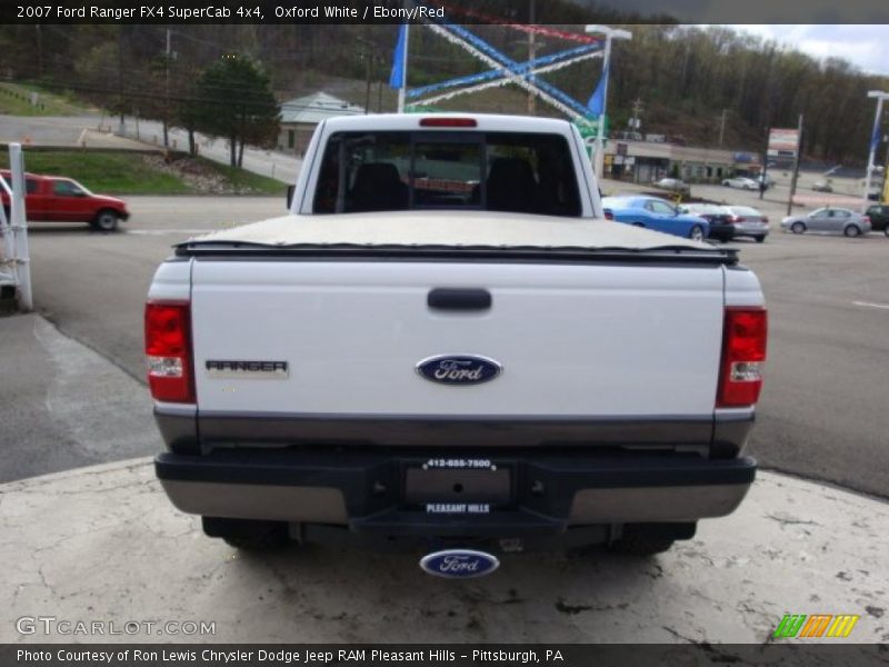 Oxford White / Ebony/Red 2007 Ford Ranger FX4 SuperCab 4x4